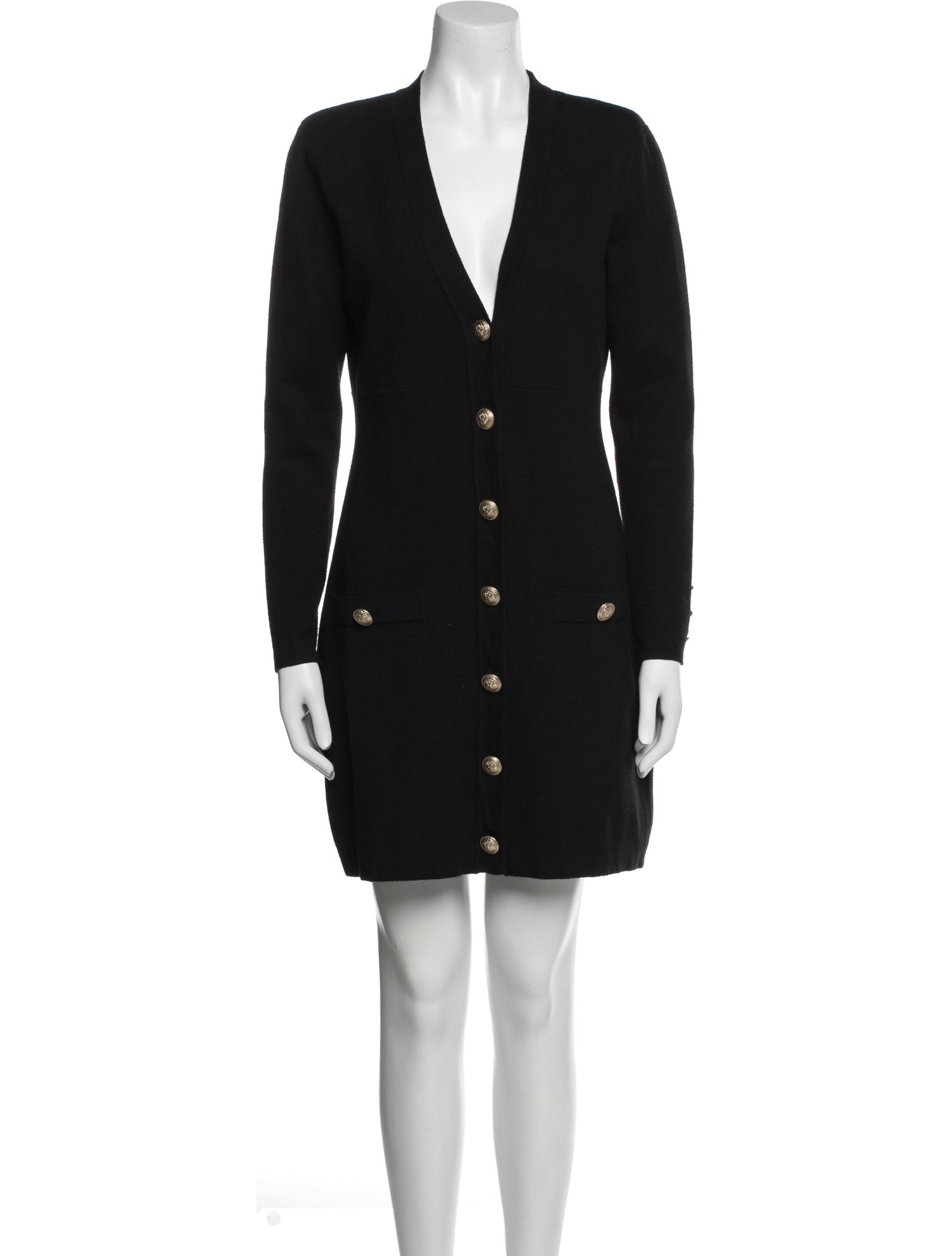 L'Agence V-Neck Mini Dress