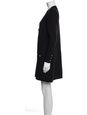 L'Agence V-Neck Mini Dress