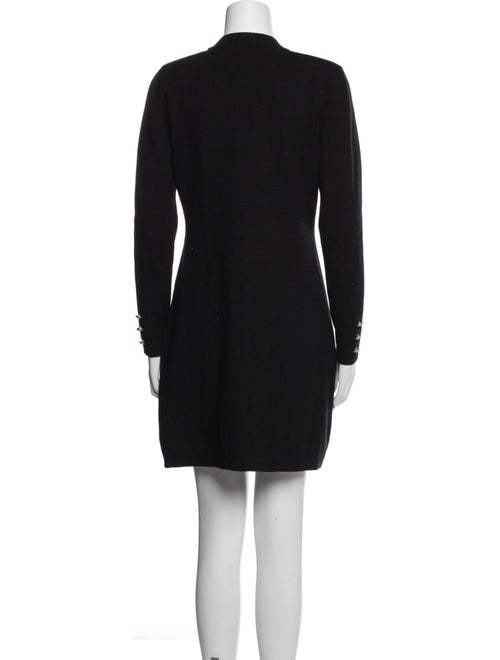 L'Agence V-Neck Mini Dress