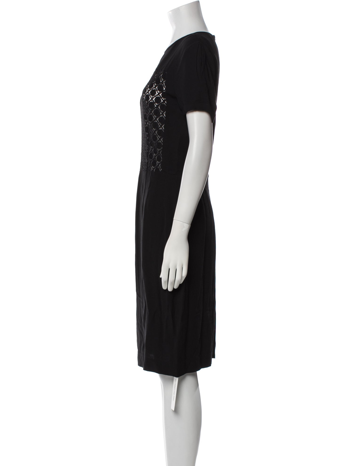L'Agence Crew Neck Knee-Length Dress