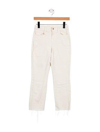 L'Agence Mid-Rise Straight Leg Jeans