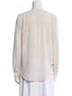 L'Agence V-Neck Long Sleeve Blouse