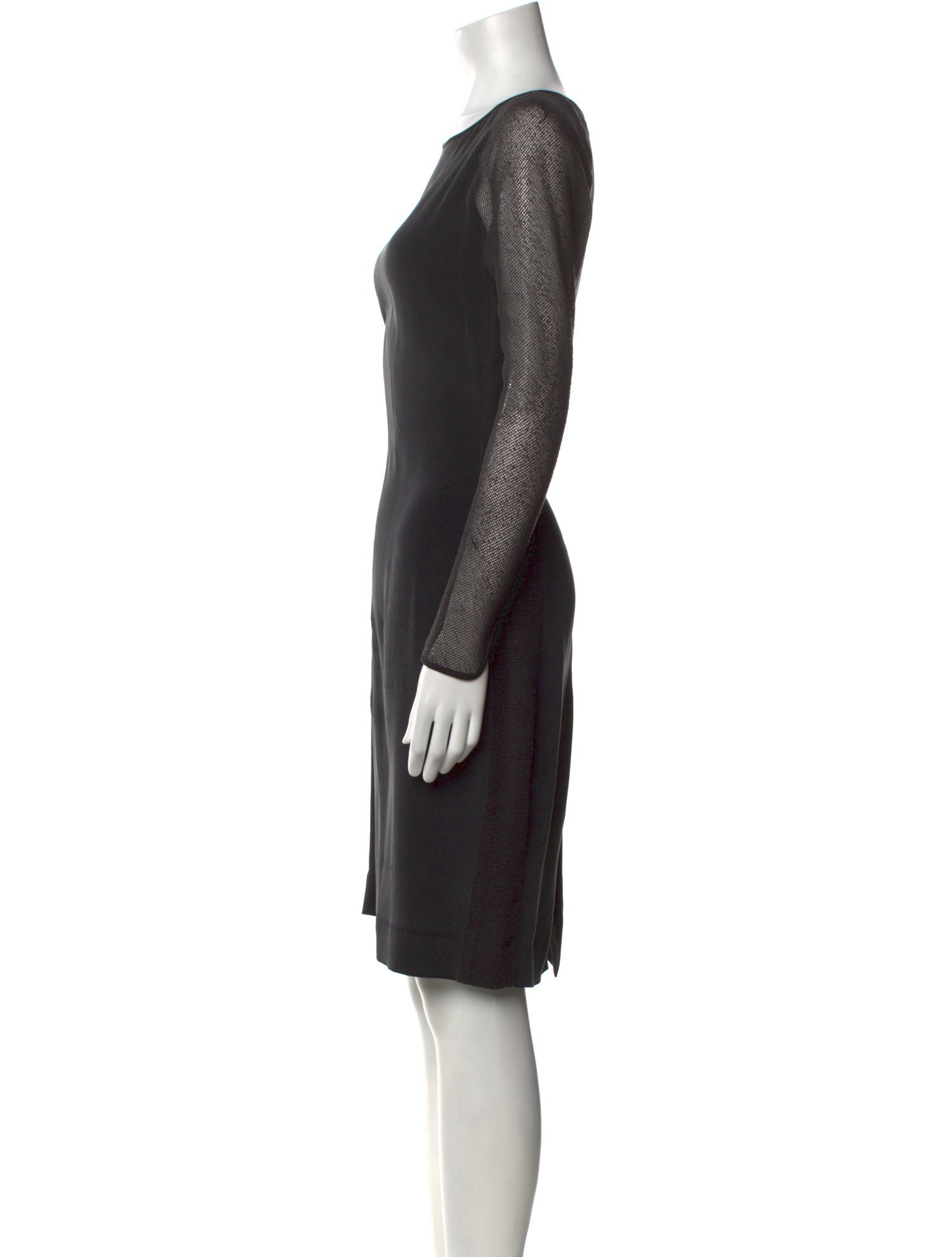 L'Agence Silk Knee-Length Dress