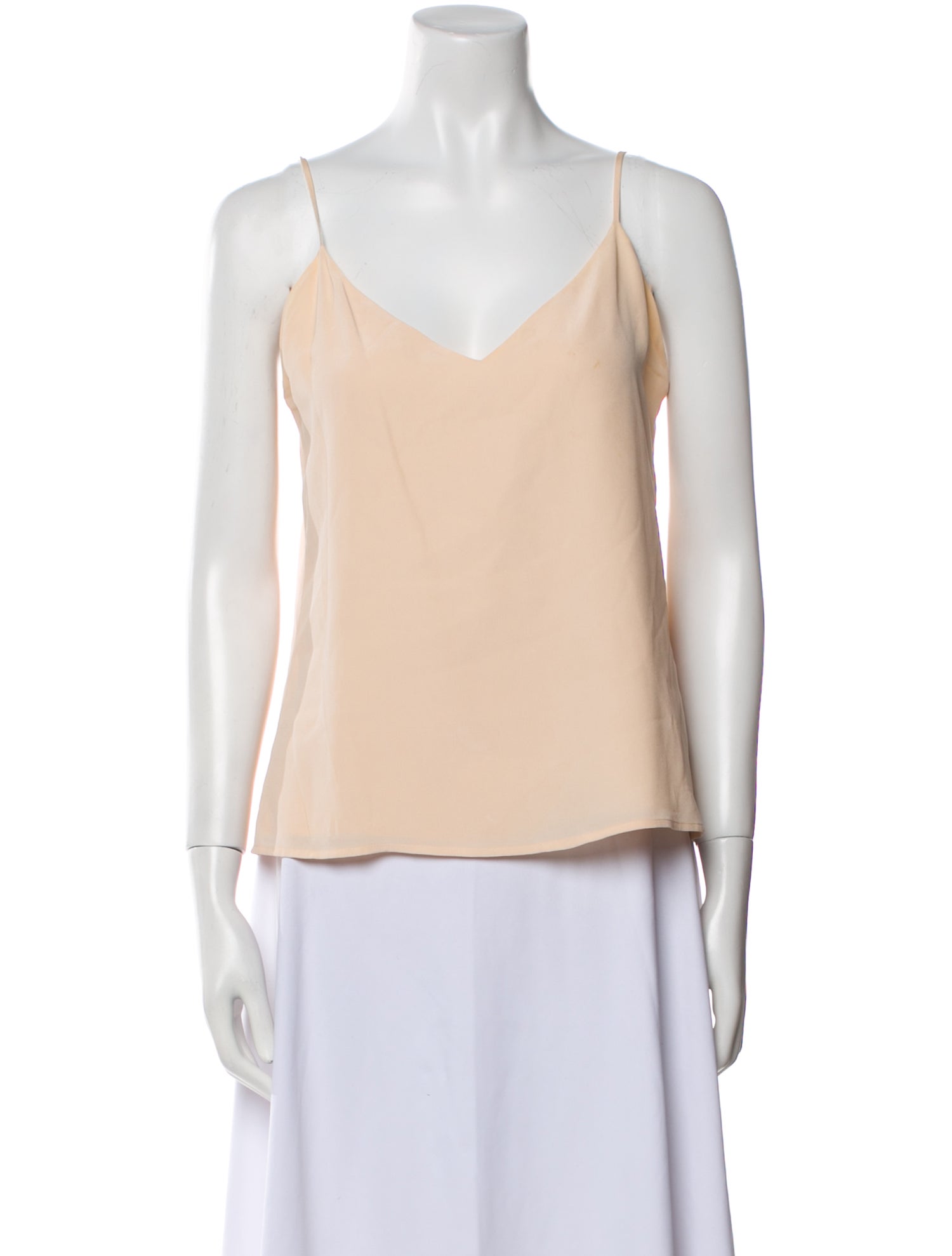 L'Agence Silk V-Neck Top