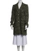 L'Agence Wool Tweed Pattern Peacoat