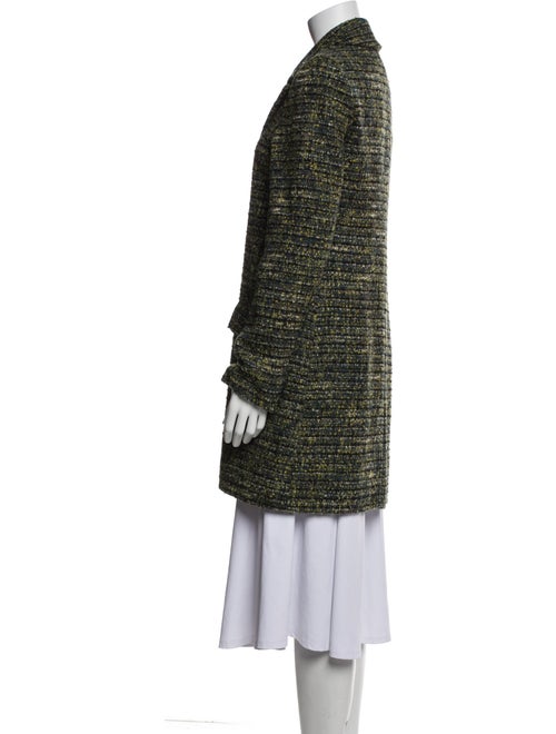 L'Agence Wool Tweed Pattern Peacoat