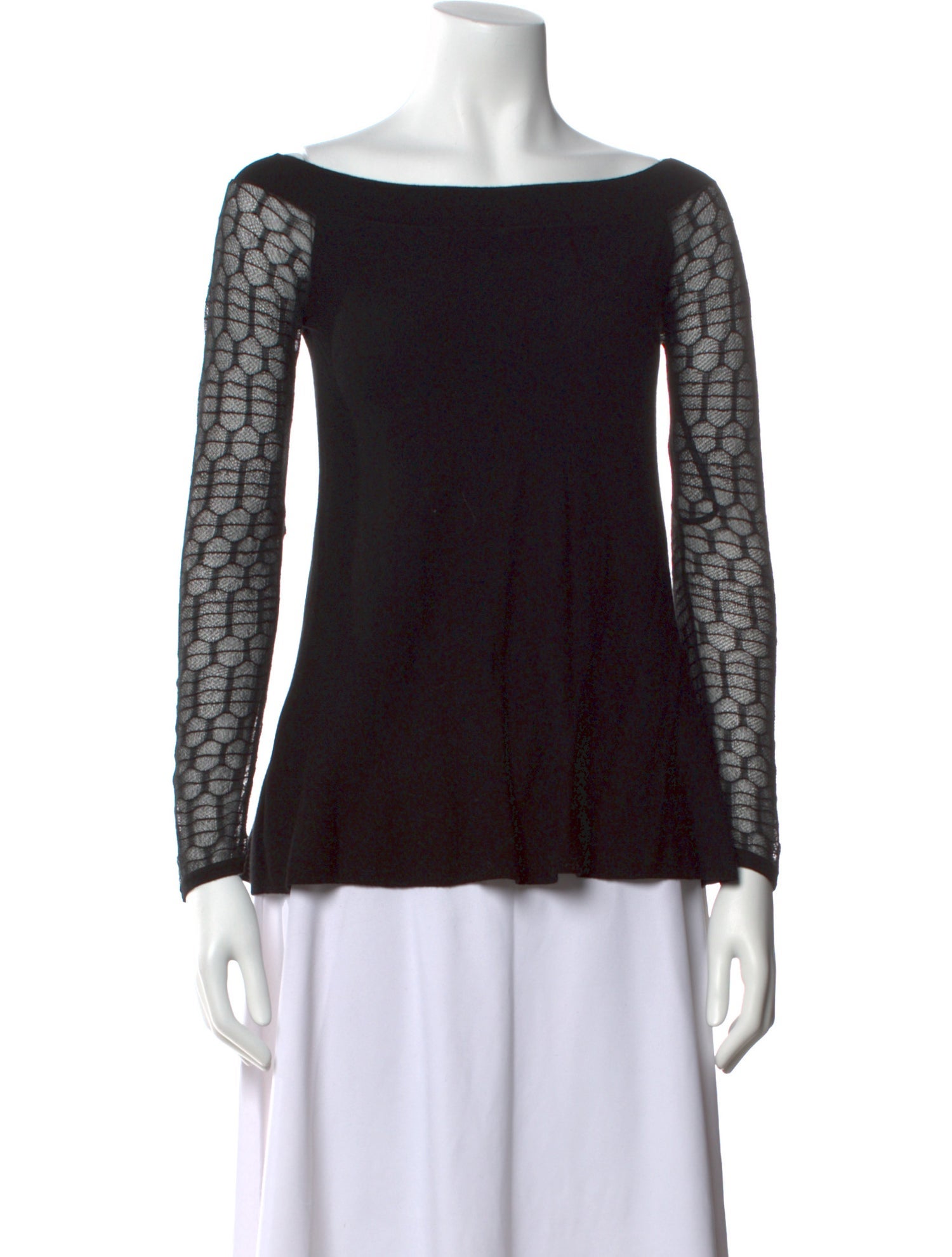 L'Agence Bateau Neckline Long Sleeve Top