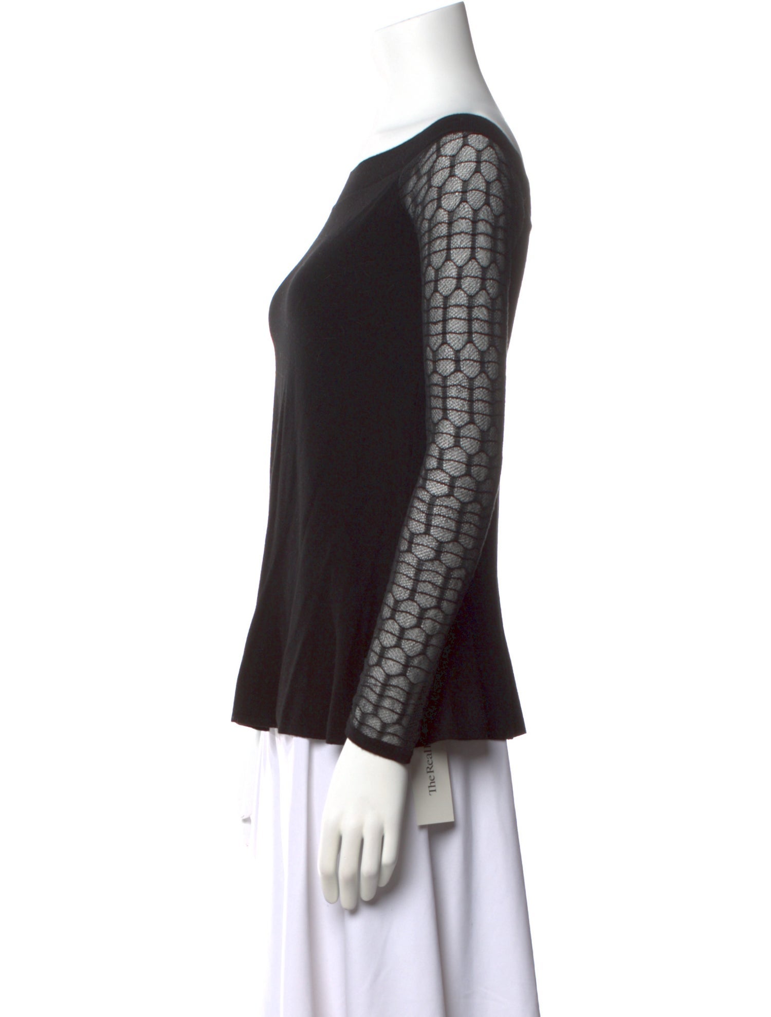 L'Agence Bateau Neckline Long Sleeve Top