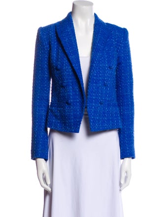 L'Agence Tweed Pattern Blazer
