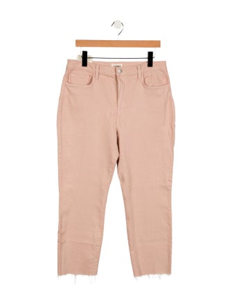 L'Agence Mid-Rise Straight Leg Jeans