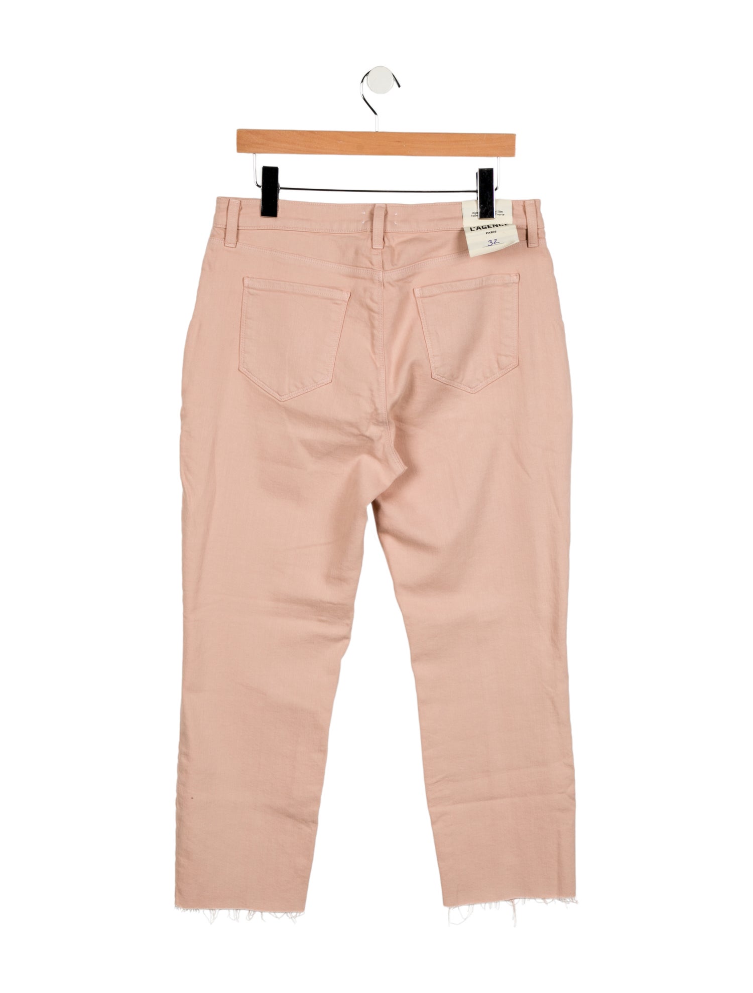 L'Agence Mid-Rise Straight Leg Jeans