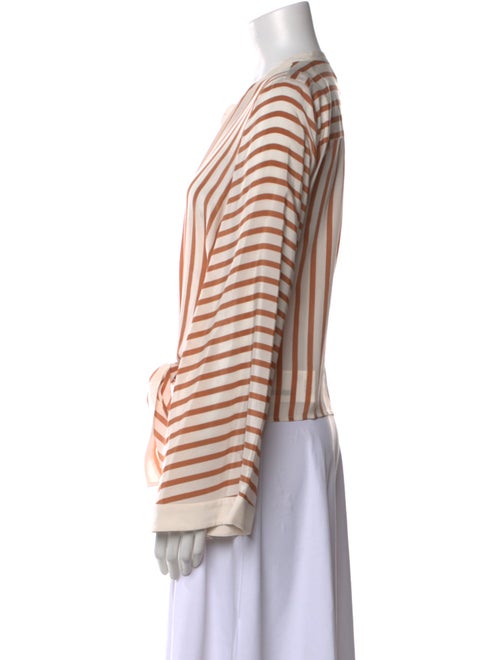 L'Agence Silk Striped Blouse