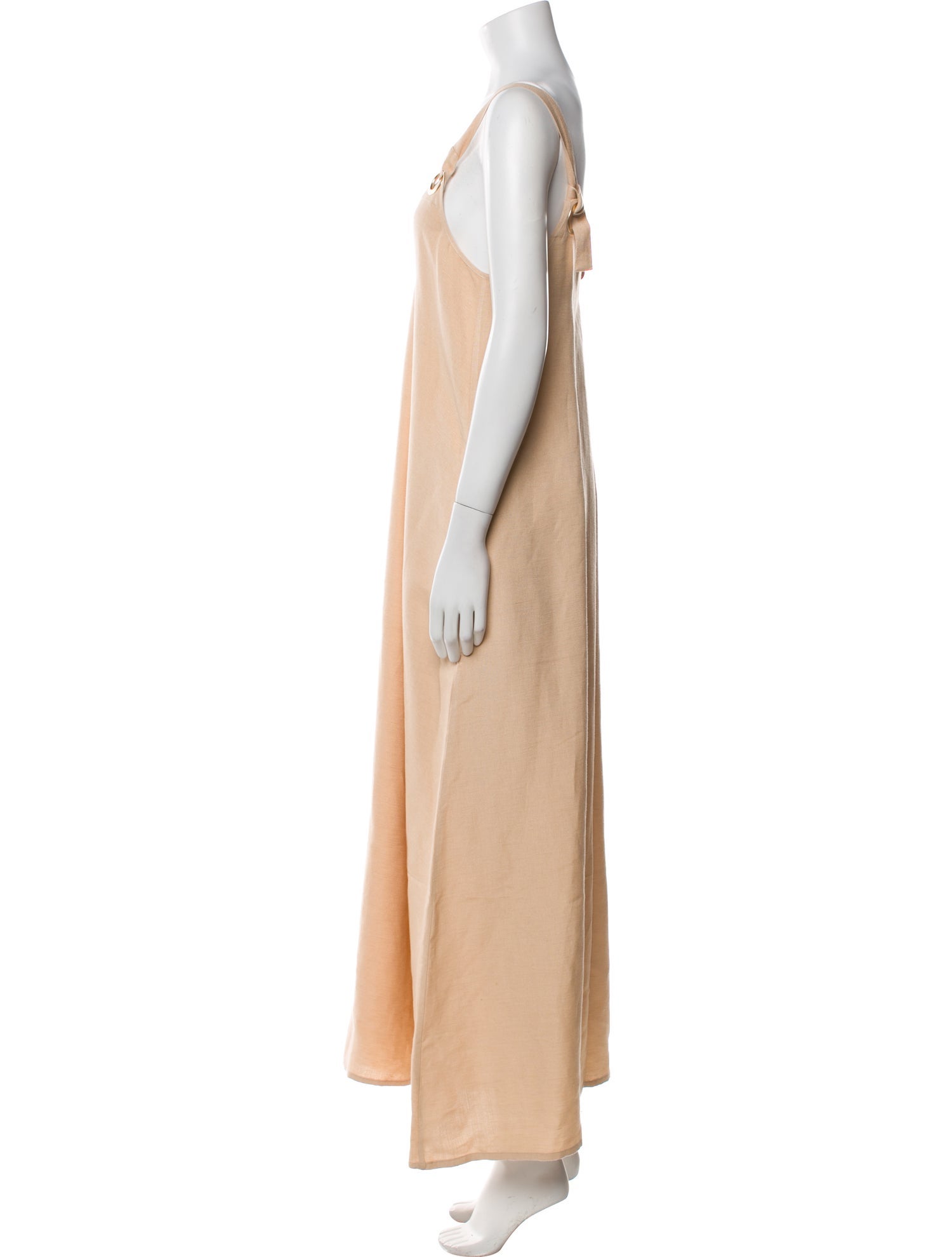 L'Agence V-Neck Long Dress
