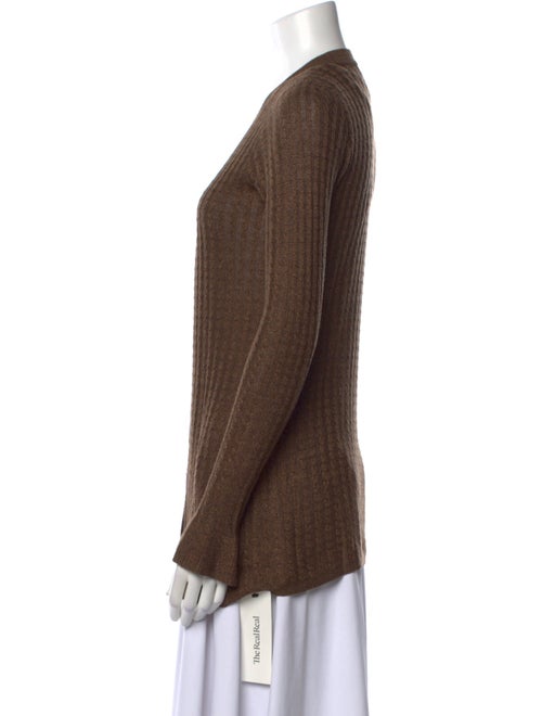 L'Agence V-Neck Long Sleeve Button-Up Top