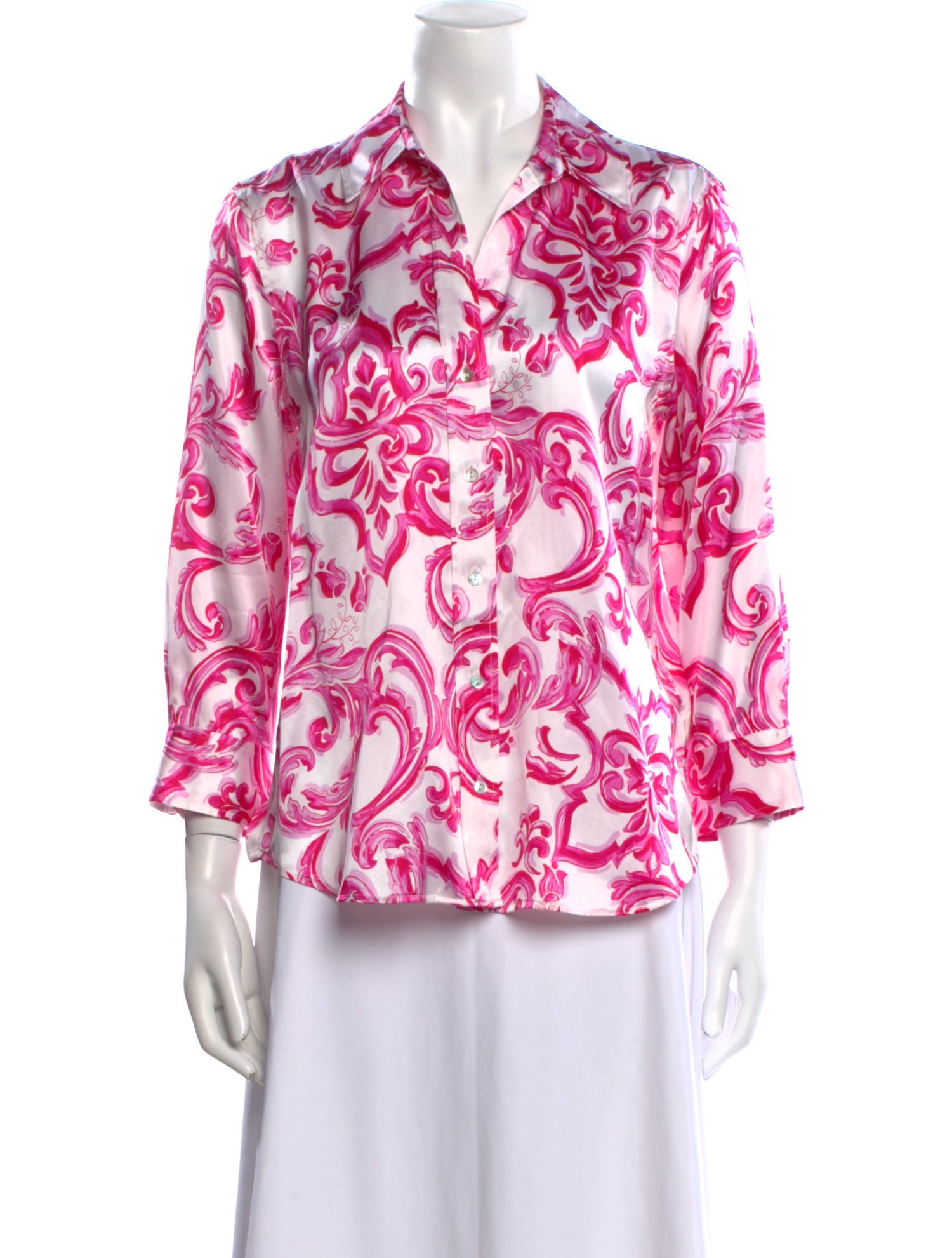 L'Agence Silk Floral Print Blouse w/ Tags