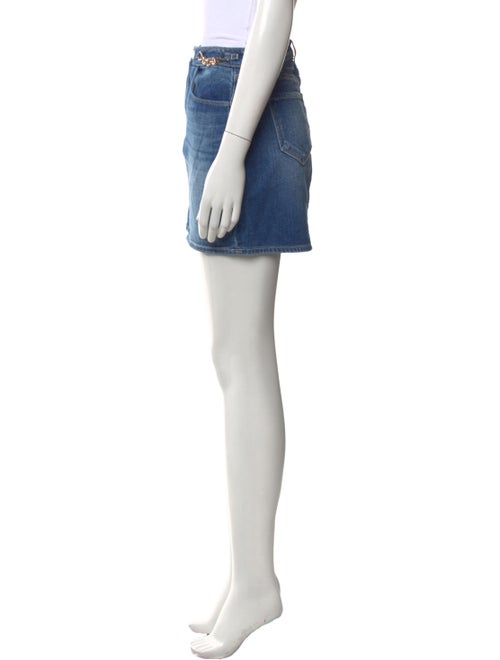 L'Agence Distressed Accents Mini Skirt