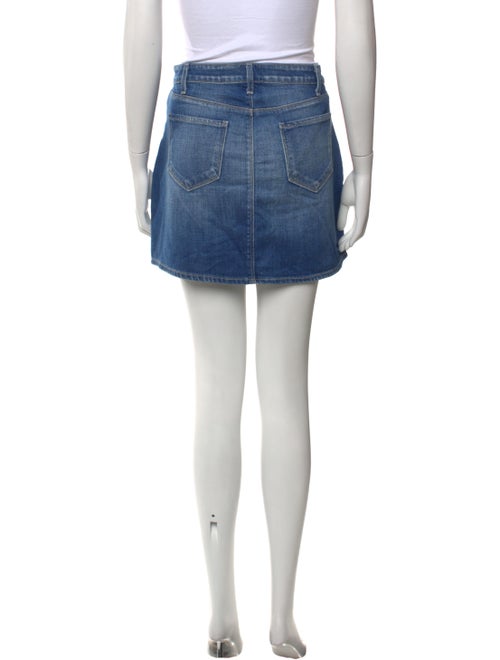 L'Agence Distressed Accents Mini Skirt