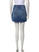 L'Agence Distressed Accents Mini Skirt