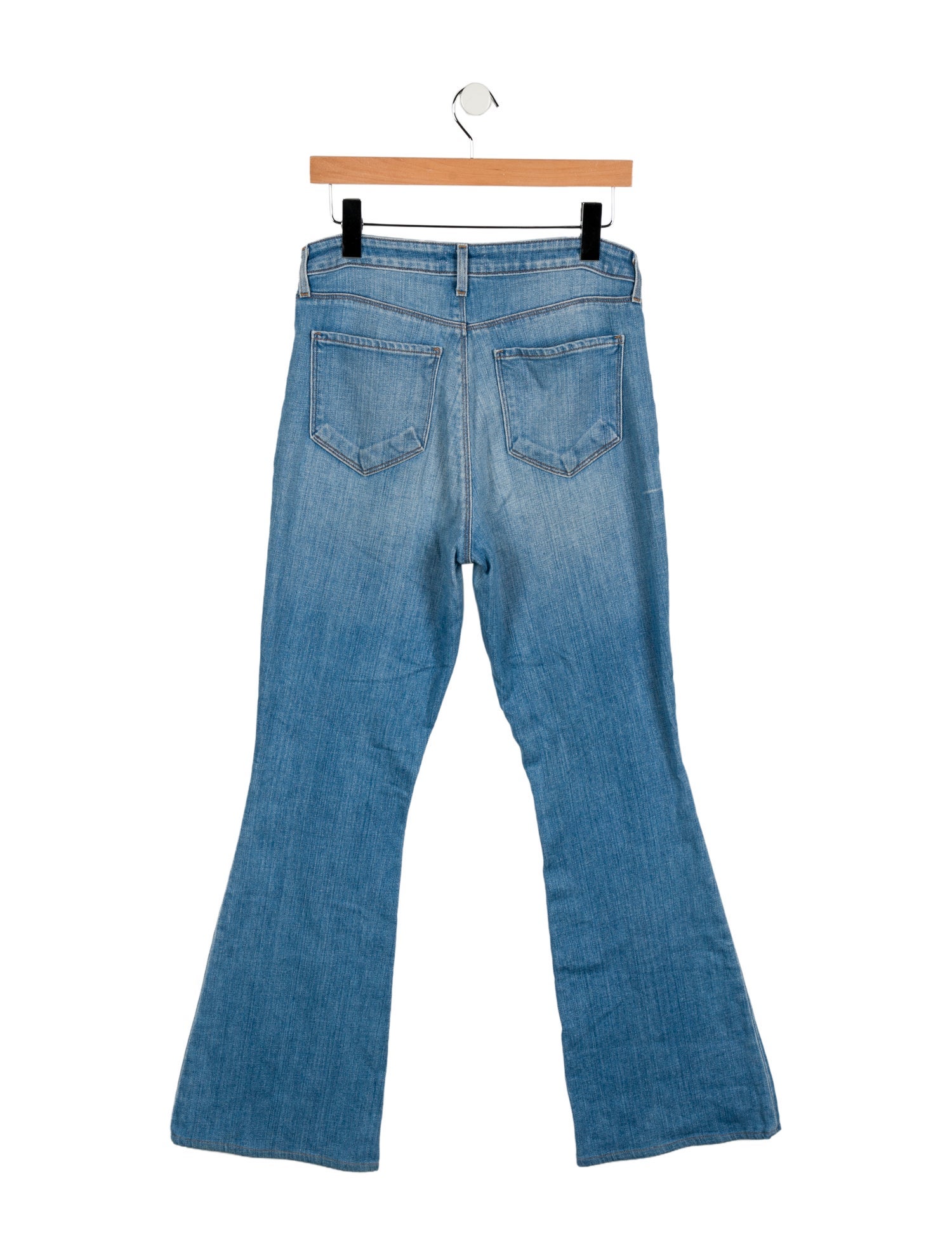 L'Agence Mid-Rise Wide Leg Jeans