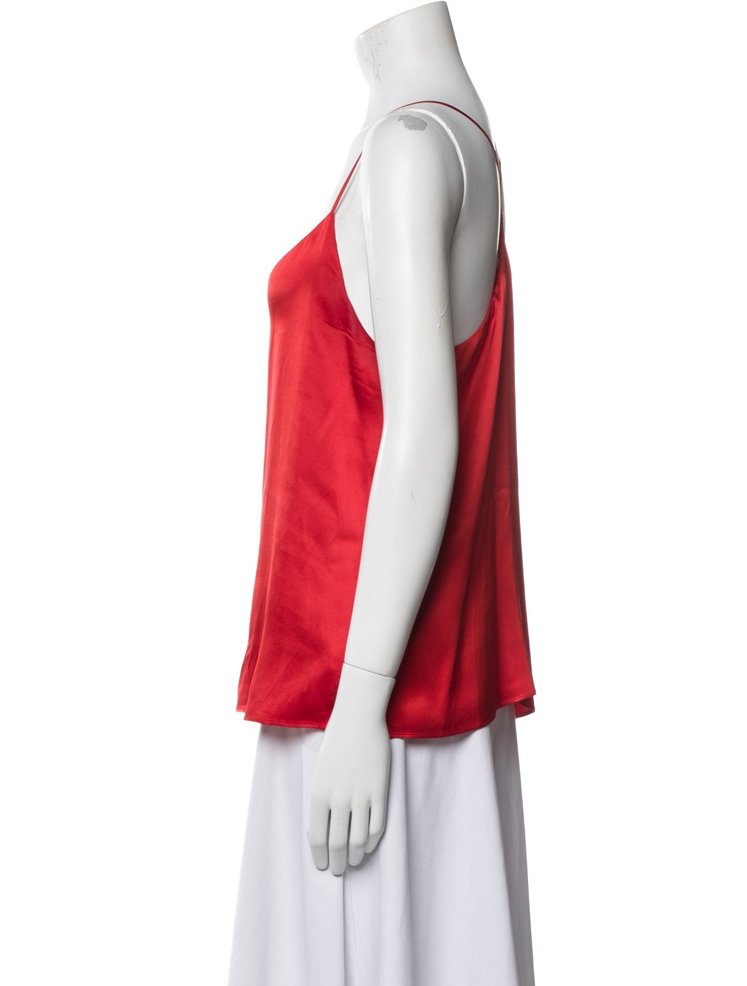L'Agence Silk V-Neck Top