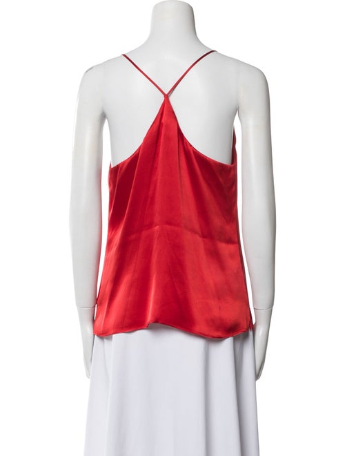 L'Agence Silk V-Neck Top