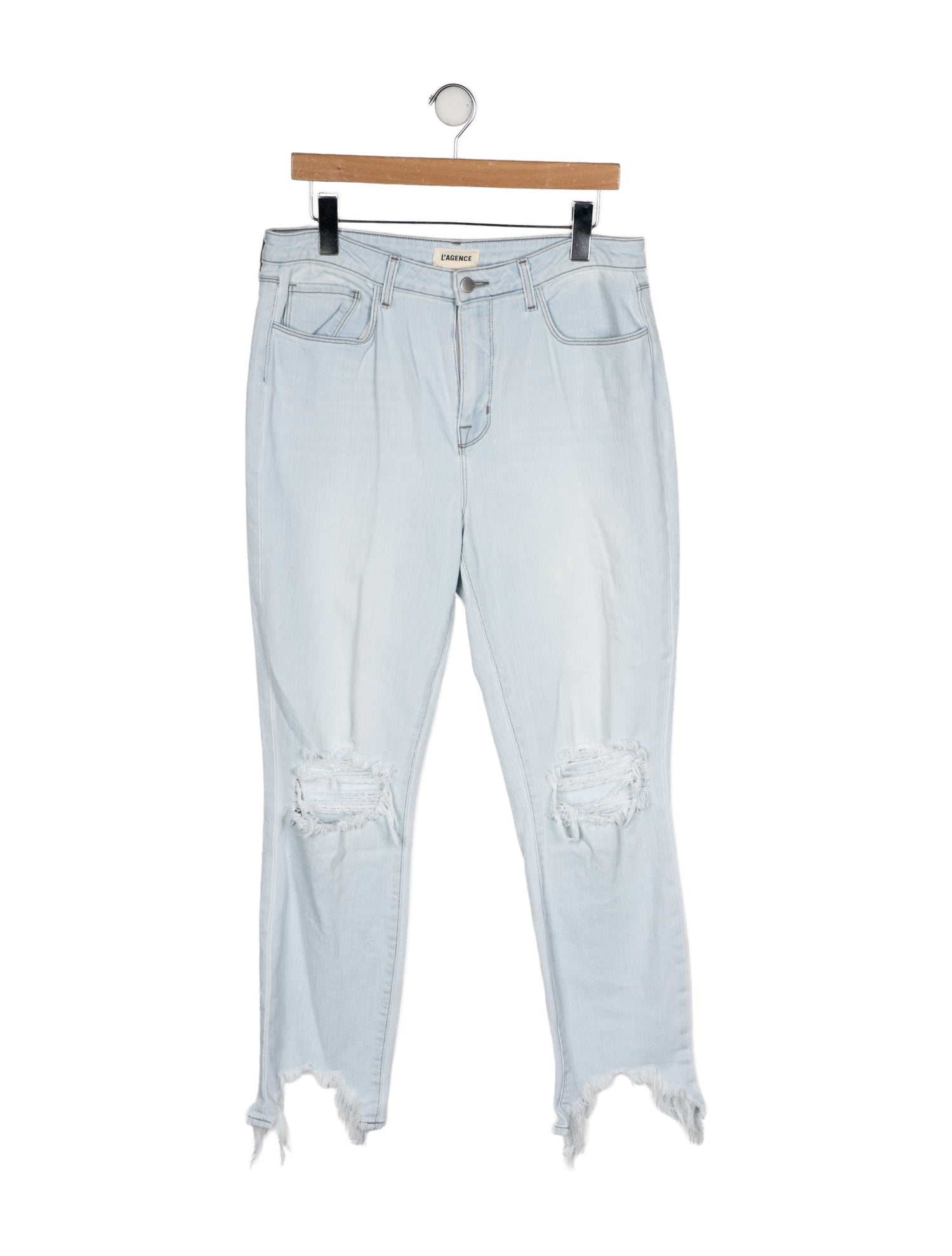 L'Agence High-Rise Straight Leg Jeans