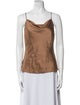 L'Agence Silk Cowl Neck Top