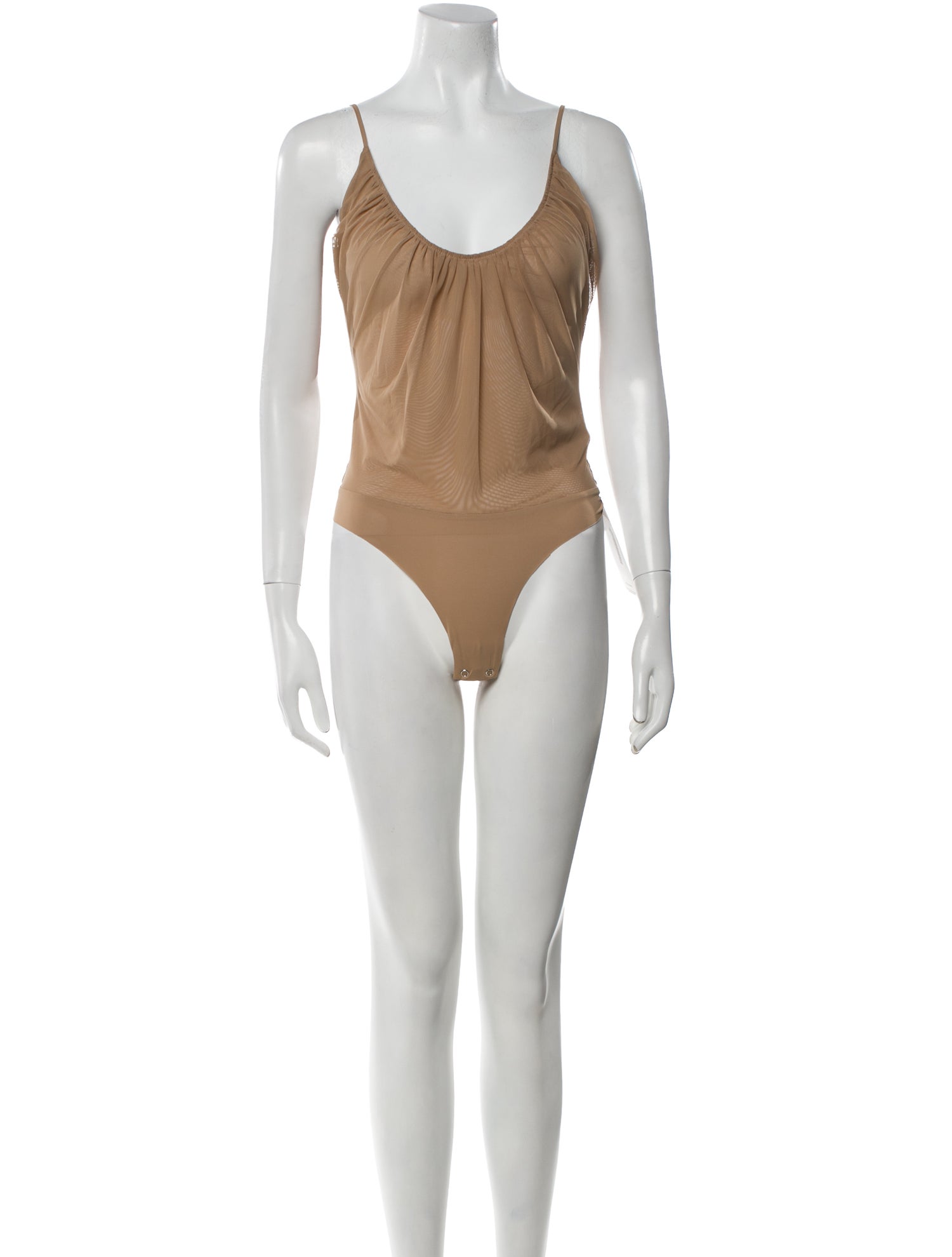 L'Agence Nylon Scoop Neck Bodysuit w/ Tags