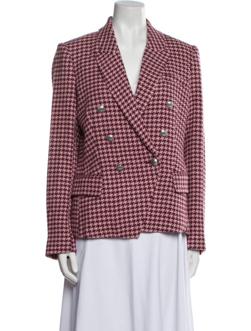 L'Agence Plaid Print Blazer