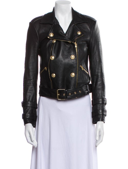 L'Agence Leather Biker Jacket