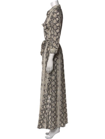 L'Agence Silk Long Dress
