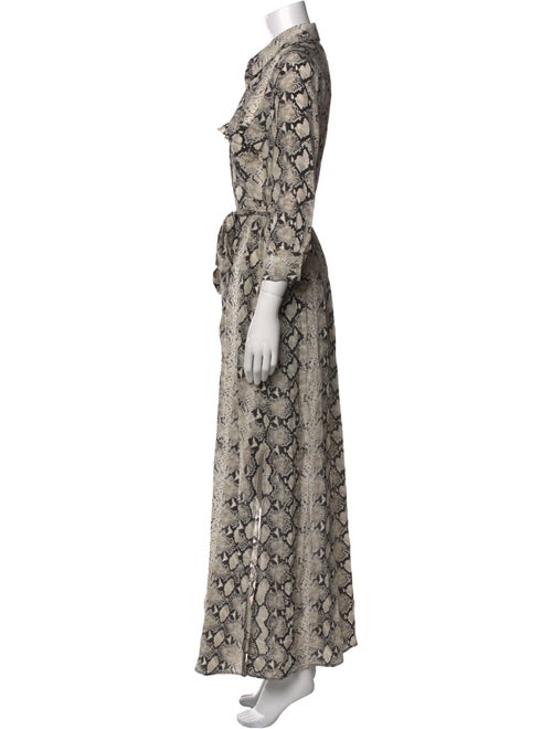 L'Agence Silk Long Dress