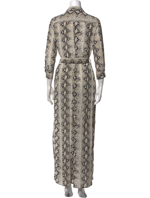 L'Agence Silk Long Dress