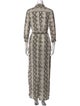 L'Agence Silk Long Dress