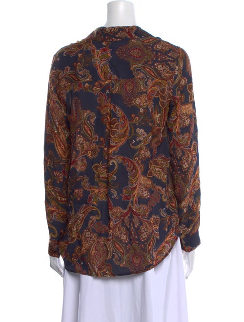 L'Agence Silk Printed Blouse