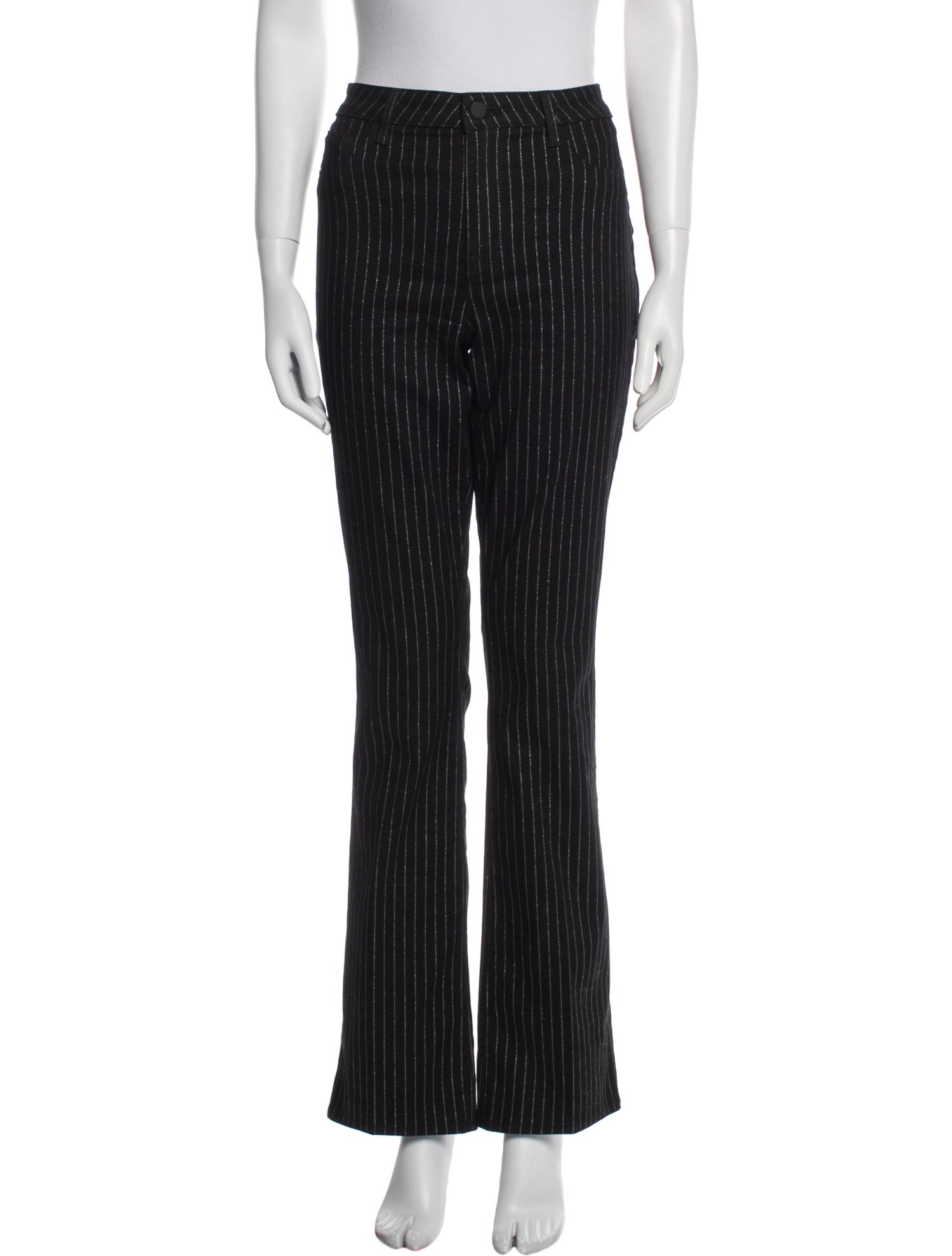 L'Agence Striped Wide Leg Pants