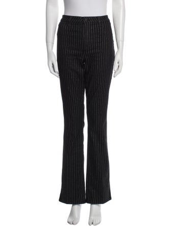 L'Agence Striped Wide Leg Pants