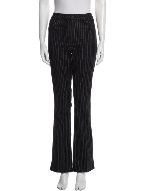L'Agence Striped Wide Leg Pants