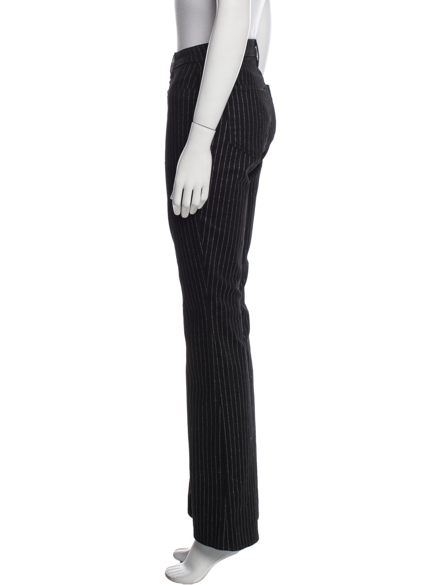 L'Agence Striped Wide Leg Pants