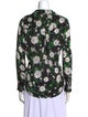 L'Agence Floral Print V-Neck Blouse