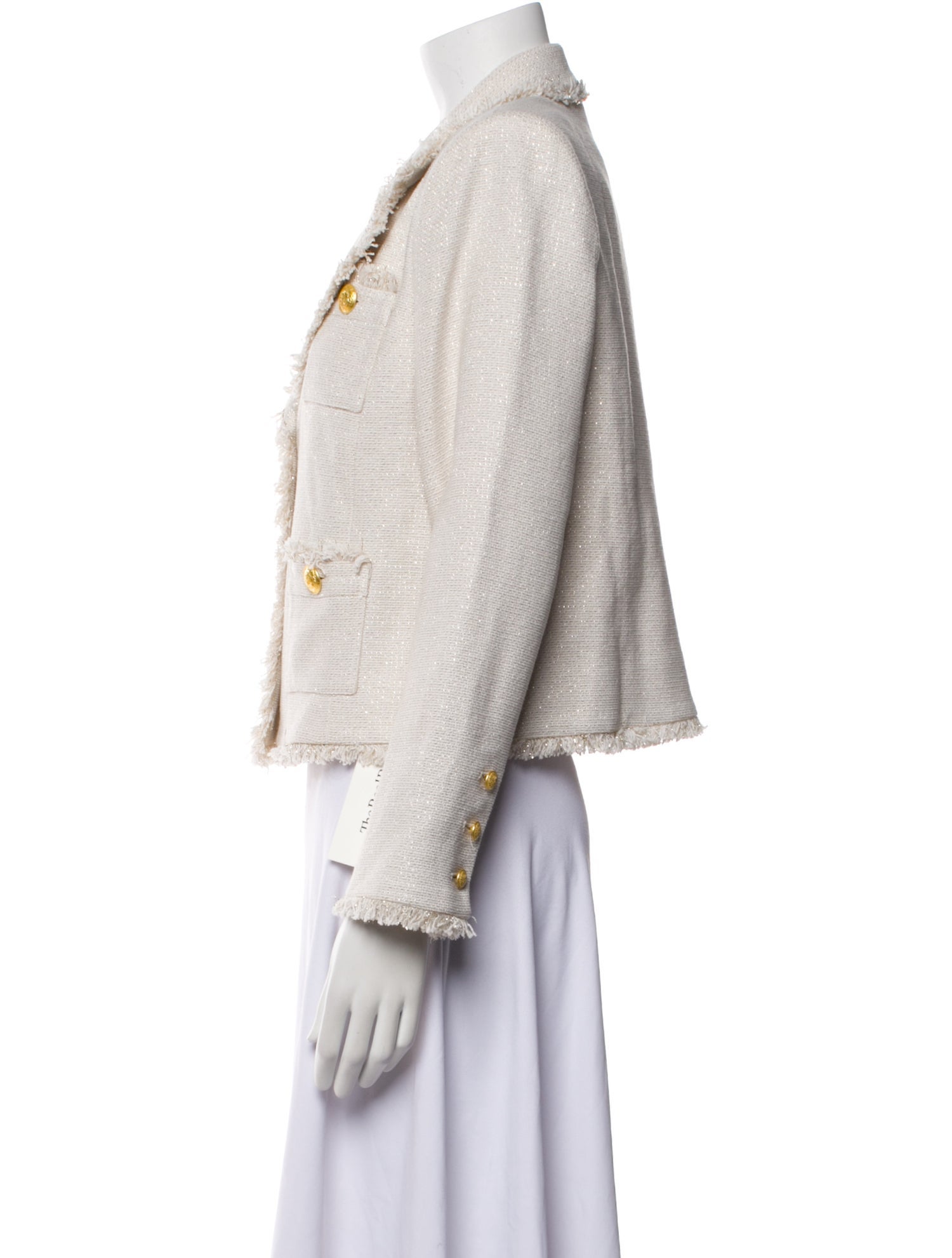 L'Agence Tweed Pattern Blazer