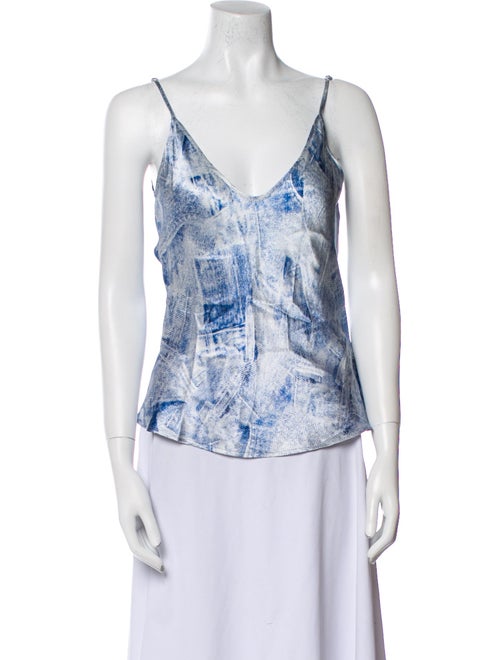 L'Agence Silk Printed Top