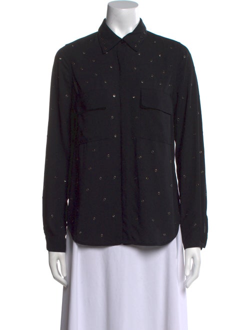 L'Agence Long Sleeve Button-Up Top