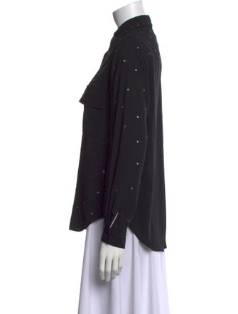 L'Agence Long Sleeve Button-Up Top