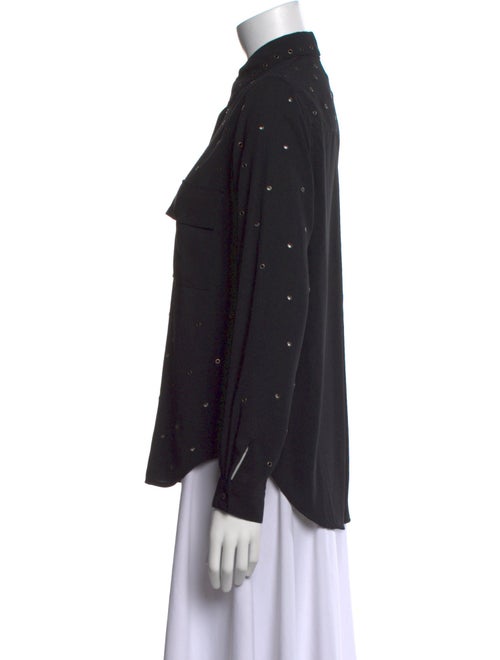 L'Agence Long Sleeve Button-Up Top