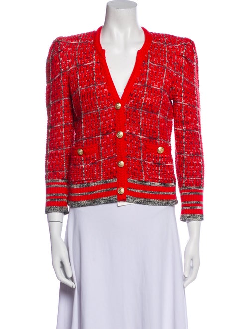 L'Agence Tweed Pattern Blazer