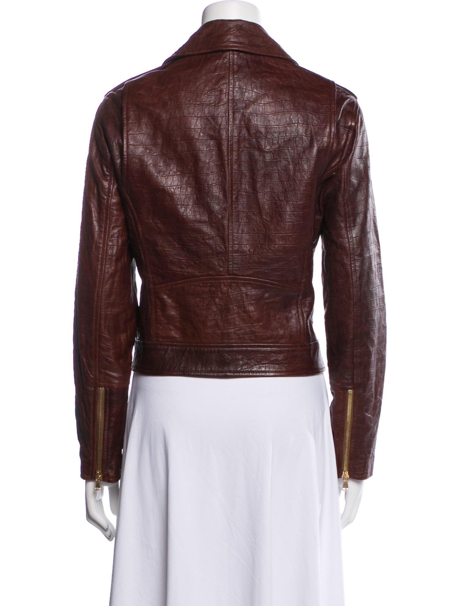 L'Agence Leather Biker Jacket