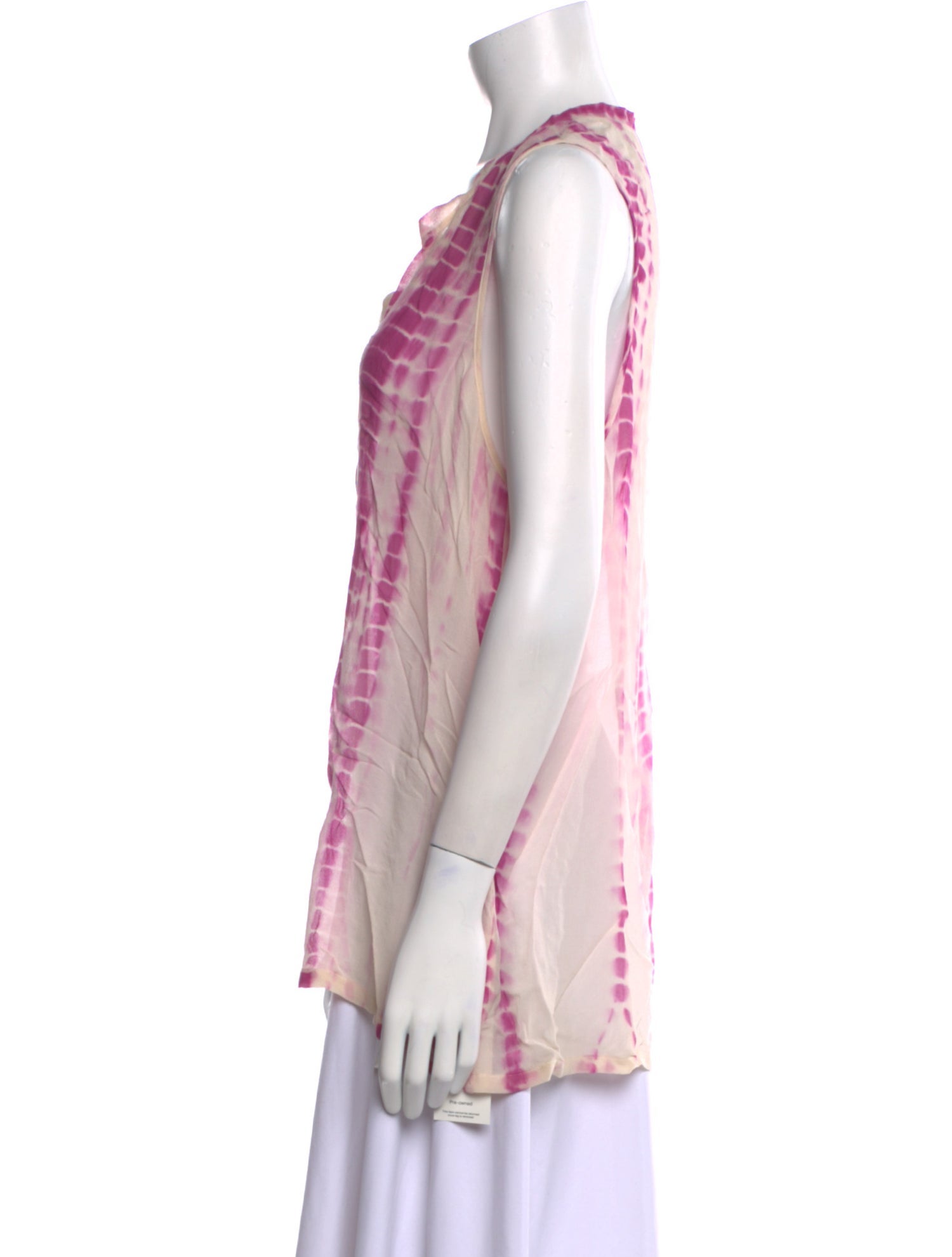 L'Agence Silk Striped Tunic