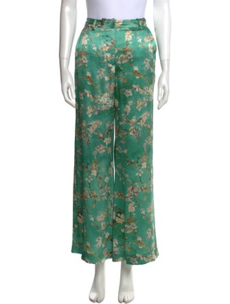 L'Agence Silk Wide Leg Pants