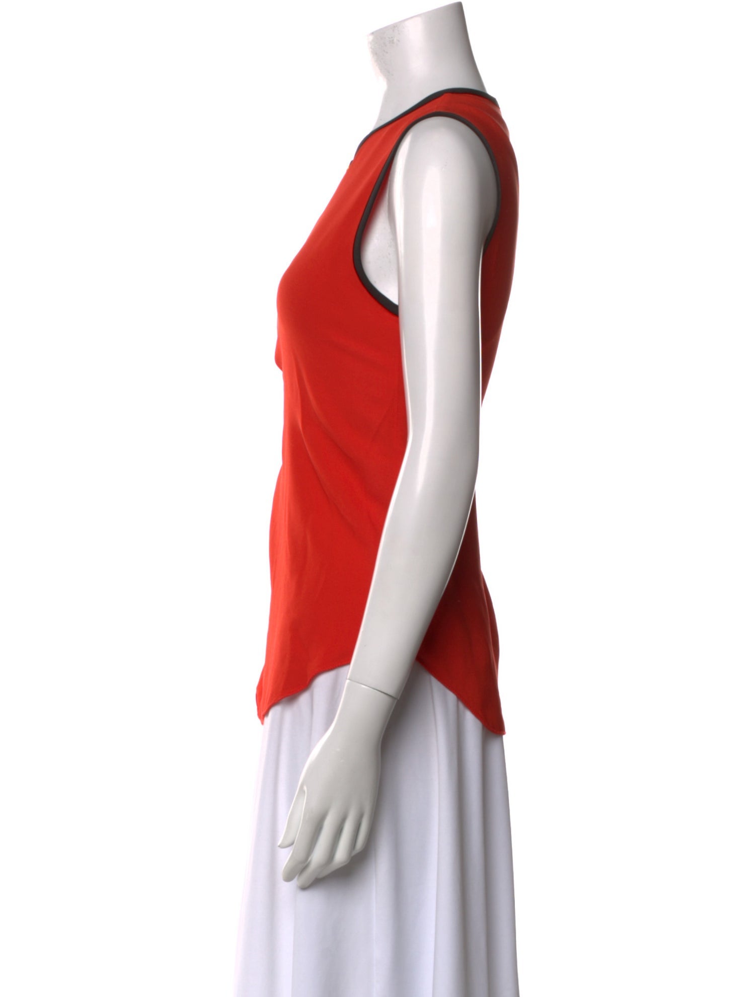 L'Agence Crew Neck Sleeveless Top